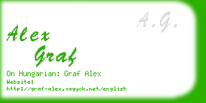 alex graf business card